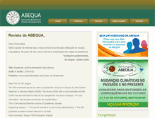 Tablet Screenshot of abequa.org.br